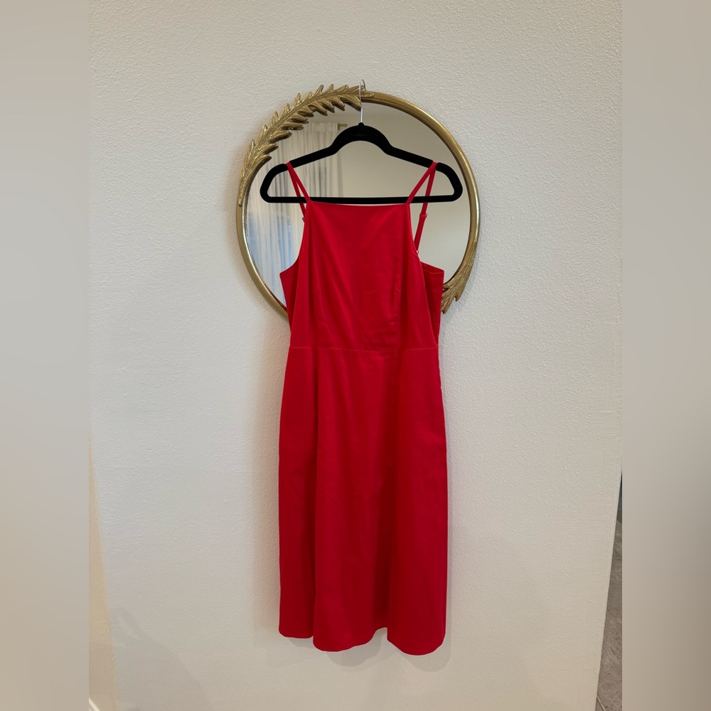 Ann Taylor Factory Red Midi Dress